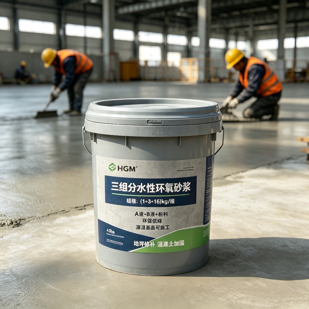 宝兴三组份水性环氧砂浆